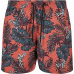 Pánské plavky // Urban Classics Pattern Swim Shorts dark tropical aop