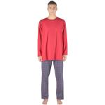 Pánská  Pyžama Gino  vícebarevná  z bavlny ve velikosti L s dlouhým rukávem plus size 