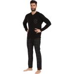 Pánská  Pyžama v černé barvě v moderním stylu ve velikosti 10 XL ve slevě plus size 
