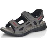 Pánské Sportovní sandály Rieker v šedé barvě z látky ve velikosti 46 ve slevě na léto 