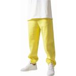 Pánské Tepláky Urban Classics v žluté barvě v klasickém stylu z fleecu ve velikosti XS 