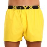 Pánské Trenýrky STYX v žluté barvě z bavlny ve velikosti XXL plus size vyrobené v Česku 