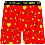 Pánské Boxerky v červené barvě z bavlny ve velikosti M s motivem Superman ve slevě 