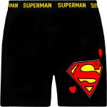 Pánské Boxerky v černé barvě z bavlny ve velikosti M s motivem Superman ve slevě 