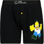 Pánské Boxerky v černé barvě z bavlny ve velikosti XXL s motivem Simpsonovi ve slevě plus size 