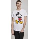Topy MERCHCODE v bílé barvě ve velikosti XXL s krátkým rukávem s motivem Mickey Mouse a přátelé Mickey Mouse s motivem myš plus size 