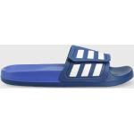 Pantofle na podpatku adidas v modré barvě z látky ve velikosti 44,5 na suchý zip na léto 