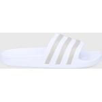 Dámské Sportovní pantofle adidas Adilette v bílé barvě z gumy ve velikosti 40,5 na léto 