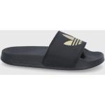 Dámské Pantofle na podpatku adidas Originals v černé barvě z gumy ve velikosti 42 