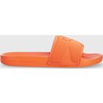 Pánské Designer Pantofle Calvin Klein Jeans v oranžové barvě z gumy ve velikosti 41 na léto 