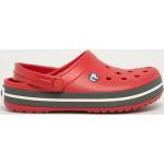 Pantofle na podpatku Crocs v červené barvě ve velikosti 37 ve slevě na léto 