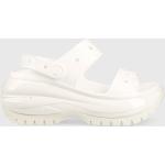 Dámské Pantofle na klínku Crocs Classic v bílé barvě ve velikosti 42 na léto 