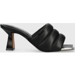 Dámské Designer Pantofle na podpatku DKNY v černé barvě ve velikosti 41 
