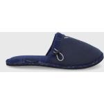 Domácí pantofle Emporio Armani EA7 v námořnicky modré barvě z gumy ve slevě 