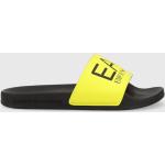 Pantofle na podpatku Emporio Armani EA7 v žluté barvě z látky ve velikosti 46 na léto 