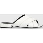 Dámské Kožené pantofle FURLA Furla v bílé barvě z kůže ve velikosti 36 na léto 