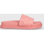 Dámské Pantofle Guess v růžové barvě z gumy ve velikosti 41 na léto 