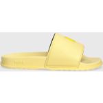 Dámské Pantofle na podpatku HUGO v žluté barvě z gumy ve velikosti 41 na léto 