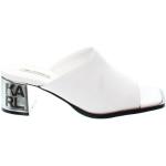 Dámské Pantofle na podpatku Karl Lagerfeld v bílé barvě ve velikosti 38 
