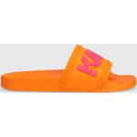 Pánské Pantofle na podpatku Karl Lagerfeld v oranžové barvě ve velikosti 43 na léto 