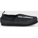 Domácí pantofle Karl Lagerfeld v černé barvě z gumy ve velikosti 46 ve slevě 