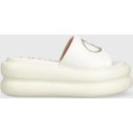 Dámské Pantofle na klínku Liu Jo v bílé barvě z gumy ve velikosti 41 na léto 