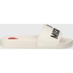 Dámské Designer Pantofle na podpatku Moschino Love Moschino v bílé barvě ve velikosti 39 na léto 