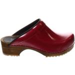 Dámské Pantofle na podpatku Sanita v červené barvě ve velikosti 37 