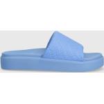 Dámské Pantofle na klínku Tommy Hilfiger Pool v modré barvě z látky ve velikosti 41 