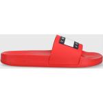 Pánské Pantofle Tommy Hilfiger Pool v červené barvě z gumy ve velikosti 45 na léto 