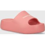 Dámské Pantofle na klínku Tommy Hilfiger v růžové barvě ve velikosti 41 