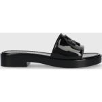 Dámské Designer Gumové pantofle Tory Burch v černé barvě z gumy ve velikosti 36,5 ve slevě na léto 