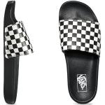 Dámské Kožené pantofle Vans Checkerboard v černé barvě v skater stylu z koženky ve velikosti 46 ve slevě 