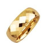 Pánské Zlaté prsteny Klingel v lakovaném stylu pozlacené  lesklé 