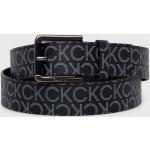 Pánské Designer Kožené pásky Calvin Klein v černé barvě z polyuretanu délka 105 