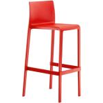 Barové židle Pedrali v červené barvě z plastu 10 ks v balení 