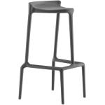 Barové židle Pedrali v šedé barvě v minimalistickém stylu z plastu 6 ks v balení 