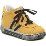 Dětské Kotníkové boty Pegres v žluté barvě na jaro vyrobené v Česku 