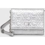 Dámské Designer Luxusní peněženky Calvin Klein ve stříbrné barvě z polyuretanu 