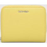 Dámské Designer Luxusní peněženky Calvin Klein v žluté barvě ve slevě 