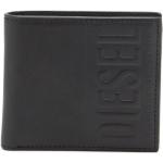 Pánské Kožené peněženky Diesel v černé barvě v minimalistickém stylu z kůže 