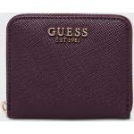 Dámské Luxusní peněženky Guess ve fialové barvě z polyesteru ve slevě 