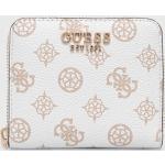 Dámské Luxusní peněženky Guess v bílé barvě z polyesteru ve slevě 