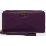 Dámské Luxusní peněženky Guess ve fialové barvě z polyesteru 