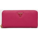 Dámské Luxusní peněženky Guess v růžové barvě z polyesteru 