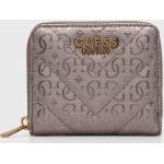 Dámské Luxusní peněženky Guess ve stříbrné barvě z polyesteru ve slevě 