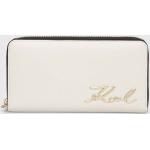 Dámské Luxusní peněženky Karl Lagerfeld v bílé barvě z polyuretanu 