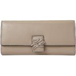 Dámské Luxusní peněženky Karl Lagerfeld v hnědé barvě v elegantním stylu z koženky 