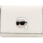 Dámské Luxusní peněženky Karl Lagerfeld v bílé barvě z hovězí kůže 