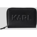 Dámské Luxusní peněženky Karl Lagerfeld v černé barvě z hladké kůže 